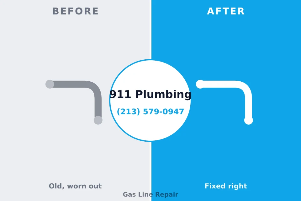 Before and after: plumbing repair Wurtland, KY
